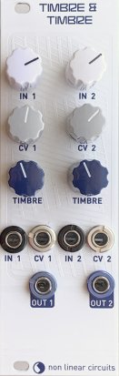 Eurorack Module Timbre & Timbre - Magpie White panel from Nonlinearcircuits