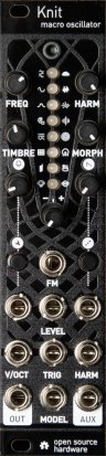 Eurorack Module Knit - Magpie black panel from Antumbra