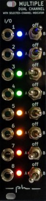 Eurorack Module Multiple dual channel in two parts from ph modular