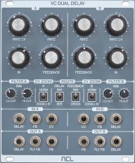 Eurorack Module VC DUAL DELAY from ACL