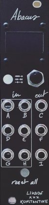 Eurorack Module Abakas from Likaon Instruments