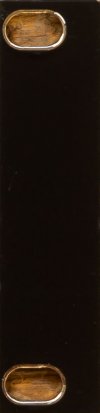 Eurorack Module Blank - Black - 2hp 1U from Mörk Modules