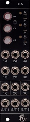 Eurorack Module Triple Latching Switch from Fully Wired Electronics