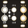 Other/unknown Dual VCA 1U Black &amp; Gold Panel