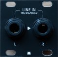 Mörk Modules Stereo Line In Jacks 1U - Black Panel