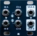 Mörk Modules Dual VCA 1U - Black Panel