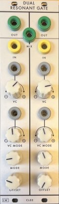 Serge Module Dual VC Resonant Gate from Clee