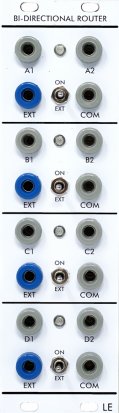 Serge Module Quad Bi-Directional Switch from Low-Gain Electronics