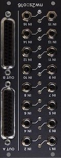 Eurorack Module  nw2s::o16 (balanced,black) from nw2s