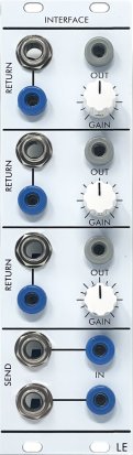 Serge Module Effects Interface from Low-Gain Electronics