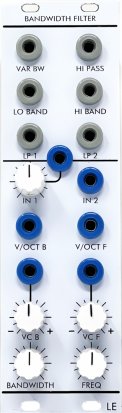 Serge Module Bandwidth Filter from Low-Gain Electronics