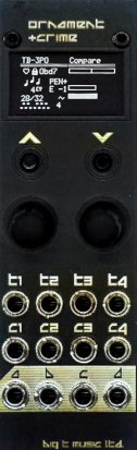 Eurorack Module Ornament and Crime (Black) from Big T Music