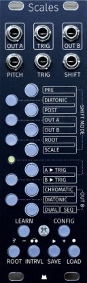 Eurorack Module Scales - Black Panel from Mörk Modules