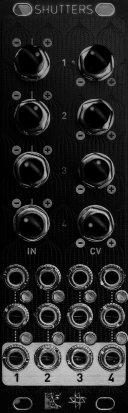 Eurorack Module Shutters black panel from Sylph Modular