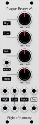 Eurorack Module Plague Bearer v3 (Grayscale panel) from Grayscale