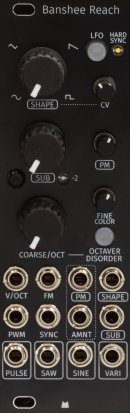 Eurorack Module Banshee Reach - Black Panel from Mörk Modules