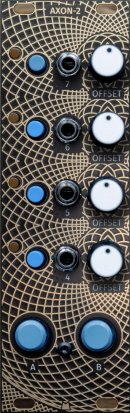 Eurorack Module AXON-2 - Golden Lotus - black & gold panel from Mörk Modules