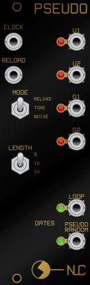 Eurorack Module Pseudo black panel from Nonlinearcircuits