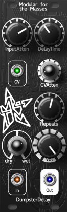 Eurorack Module Dumpster Delay from Modular for the Masses