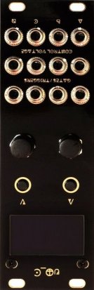 Eurorack Module uO_C (mini ornament&crime) Black&Gold from Neutron Sound