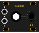 Other/unknown Dusty Clouds - Headphones 1U Matte Black / Gold panel
