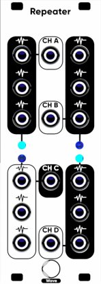 Eurorack Module Repeater from ZanySignals