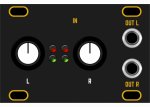 Other/unknown Dusty Clouds - Stereo Line In 1U Matte Black / Gold panel