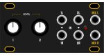 Other/unknown Dusty Clouds - Stereo Mixer 1U Matte Black / Gold panel
