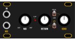 Other/unknown Dusty Clouds - Pedal I/O 1U Matte Black / Gold panel