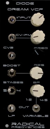Eurorack Module Diode Dream Vcf from Radical Frequencies