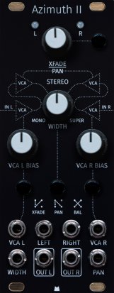 Eurorack Module Azimuth II - Black Panel from Mörk Modules