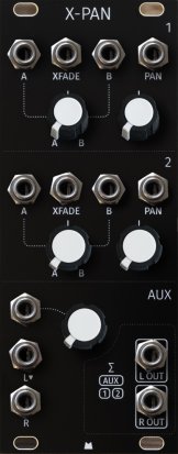 Eurorack Module X-Pan - Black Panel from Mörk Modules