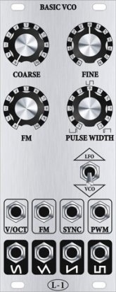 Eurorack Module Basic VCO from L-1