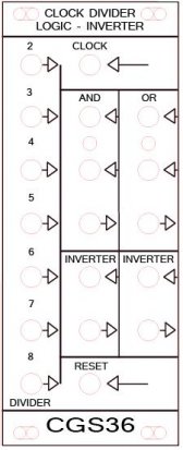 Eurorack Module Clock Divider - Logic - Inverter from CGS
