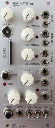 Eurorack Module .WAV PLAYER v.002 (Grey face) from ADDAC System