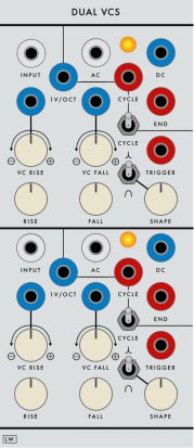 Serge Module 2023 DUAL VCS V2 from Loudest Warning