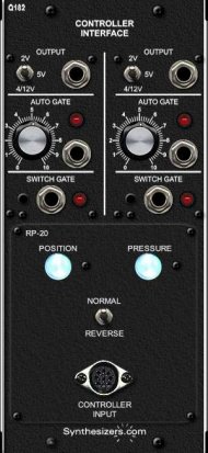 MU Module Q182-RP20 Ribbon and Pressure Controller from Synthesizers.com