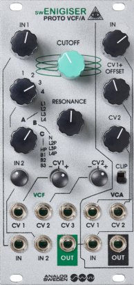 Eurorack Module Analog Sweden swEnigiser Proto VCF/A from Other/unknown