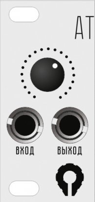 Eurorack Module "АТ" aluminium 1U from Paratek