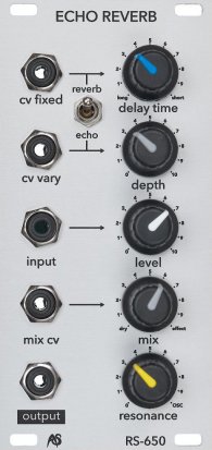 Eurorack Module RS-650 Reverb Echo  from Analogue Systems