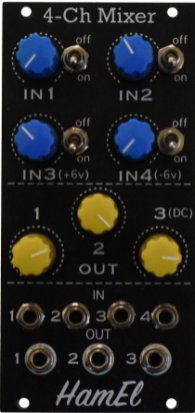 Eurorack Module 4 Channel Mixer  from Hampshire Electronics