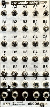 Eurorack Module BMC098 Toggle Router from Barton Musical Circuits