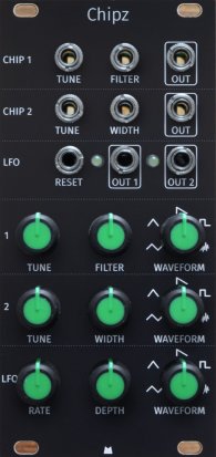 Eurorack Module Chipz - Black Panel from Mörk Modules