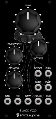 Eurorack Module Black VCO from Erica Synths