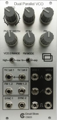 Eurorack Module CS023 Dual VCO from Circuit Slices