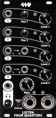 Eurorack Module Listen Four 1/4 Black from 4ms Company