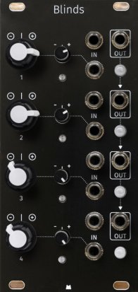 Eurorack Module Blinds - Black Panel from Mörk Modules