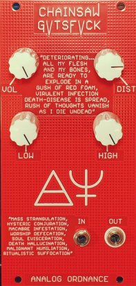 Eurorack Module CHAINSAW GVTSFVCK from Analog Ordnance