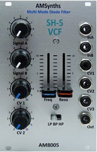 Eurorack Module AM8005 Diode Multi Mode VCF from AMSynths