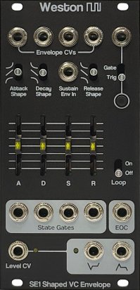 Eurorack Module SE1 Shaped VC Envelope (2025 Panel) from Weston Precision Audio